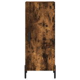 Highboard røkt eik 34,5x34x180 cm konstruert tre