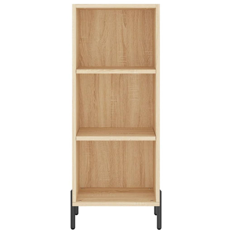 Highboard sonoma eik 34,5x34x180 cm konstruert tre