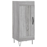 Highboard grå sonoma 34,5x34x180 cm konstruert tre