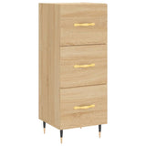 Highboard sonoma eik 34,5x34x180 cm konstruert tre