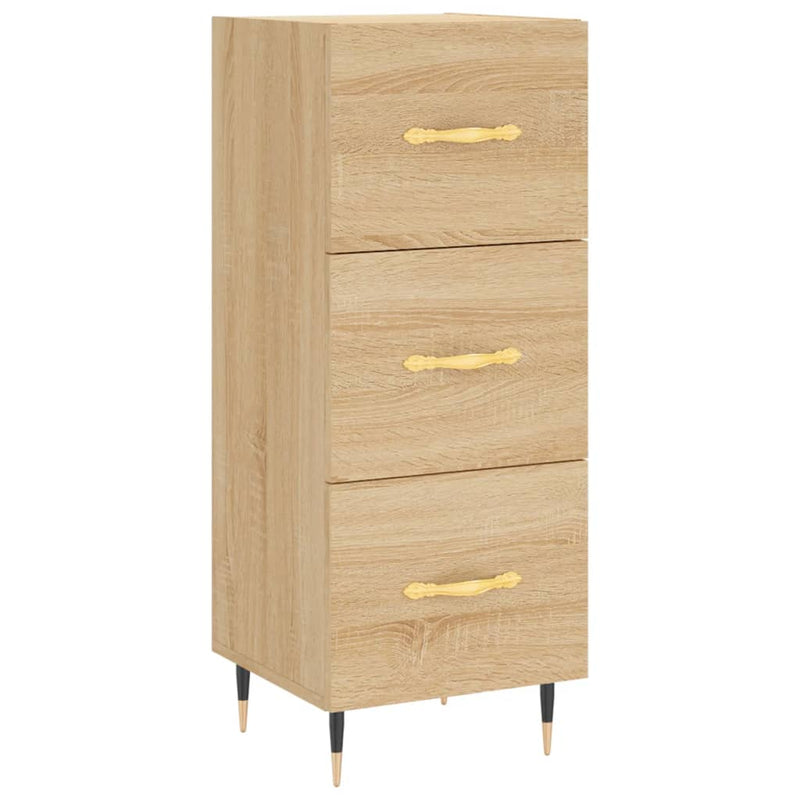 Highboard sonoma eik 34,5x34x180 cm konstruert tre