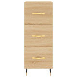 Highboard sonoma eik 34,5x34x180 cm konstruert tre