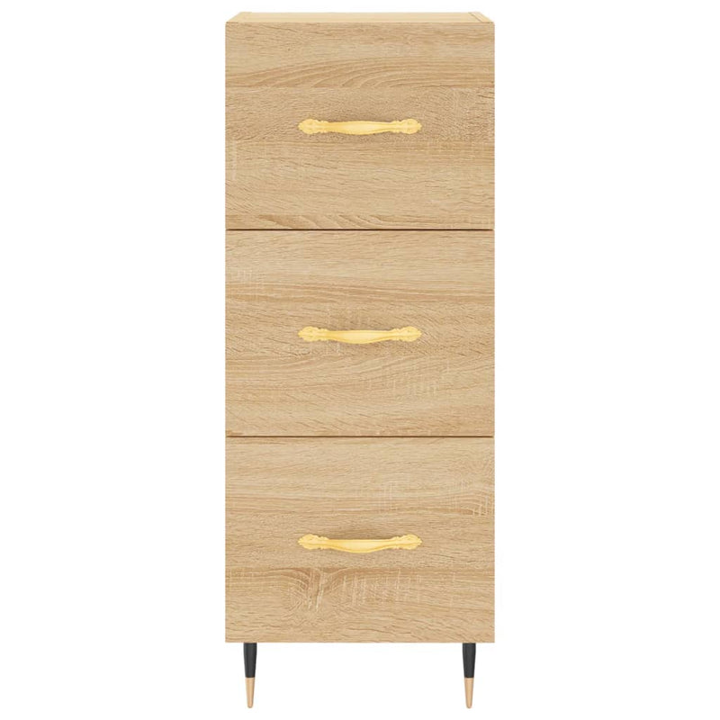 Highboard sonoma eik 34,5x34x180 cm konstruert tre