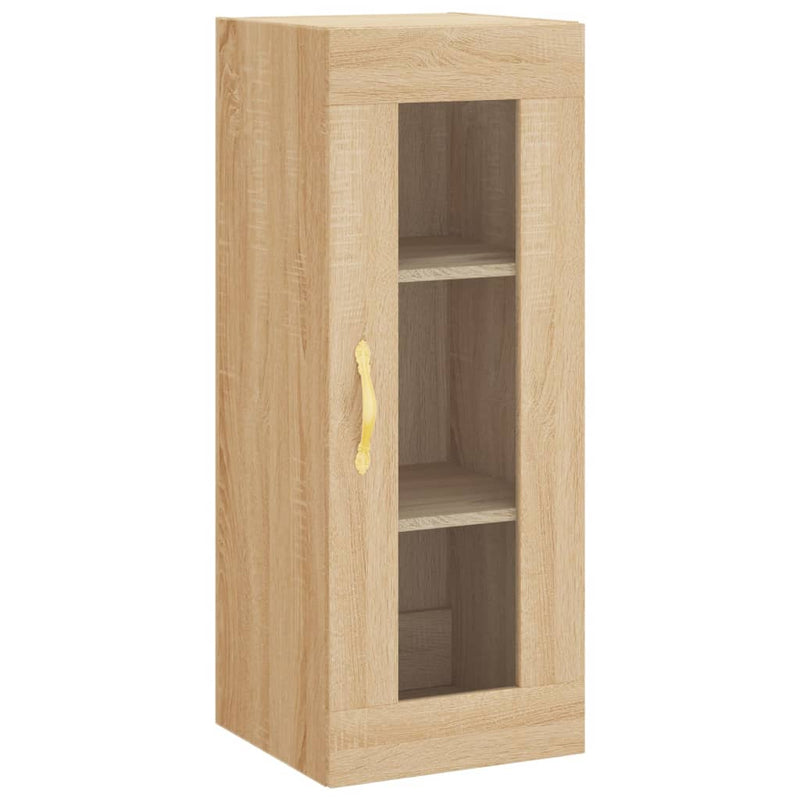 Highboard sonoma eik 34,5x34x180 cm konstruert tre