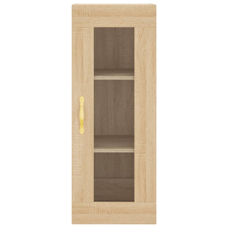 Highboard sonoma eik 34,5x34x180 cm konstruert tre