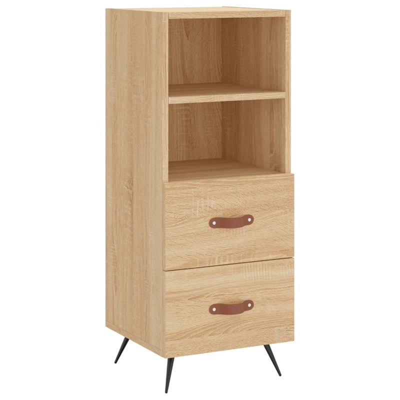 Highboard sonoma eik 34,5x34x180 cm konstruert tre