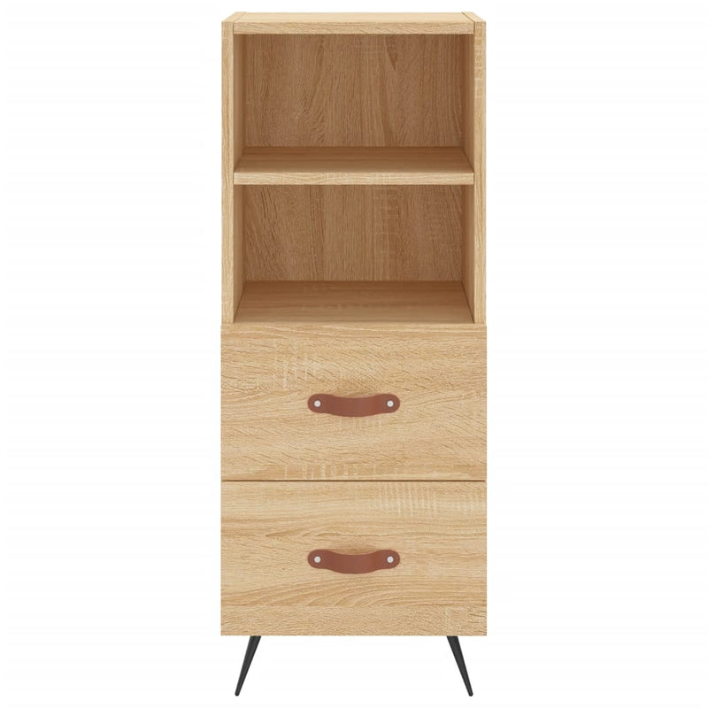 Highboard sonoma eik 34,5x34x180 cm konstruert tre