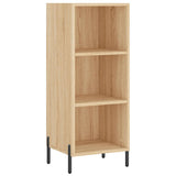 Highboard sonoma eik 34,5x34x180 cm konstruert tre