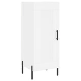 Highboard hvit 34,5x34x180 cm konstruert tre