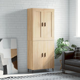 Highboard sonoma eik 69,5x34x180 cm konstruert tre