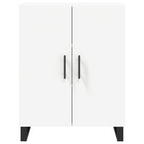 Highboard hvit 69,5x34x180 cm konstruert tre