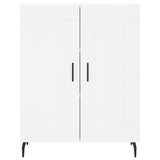 Highboard hvit 69,5x34x180 cm konstruert tre