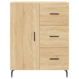 Highboard sonoma eik 69,5x34x180 cm konstruert tre