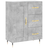 Highboard betong grå 69,5x34x180 cm konstruert tre