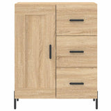 Highboard sonoma eik 69,5x34x180 cm konstruert tre