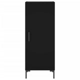 Highboard svart 34,5x34x180 cm konstruert tre