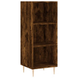 Highboard røkt eik 34,5x34x180 cm konstruert tre