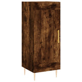 Highboard røkt eik 34,5x34x180 cm konstruert tre