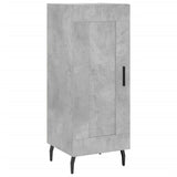 Highboard betonggrå 34,5x34x180 cm konstruert tre