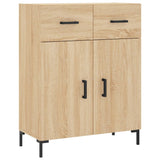 Highboard sonoma eik 69,5x34x180 cm konstruert tre