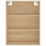 Highboard sonoma eik 69,5x34x180 cm konstruert tre