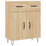 Highboard sonoma eik 69,5x34x180 cm konstruert tre