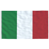 Italiensk flagg og stang 6,23 m aluminium