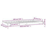 Sengeramme hvit 90x190 cm heltre furu