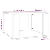 Nattbord brun eik 57x55x36 cm konstruert tre