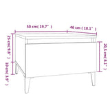 Sidebord 2 stk sonoma eik 50x46x35 cm konstruert tre