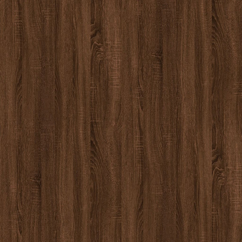 Bokhylle/romdeler brun eik 80x24x192 cm konstruert tre