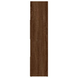 Bokhylle/romdeler brun eik 105x24x102 cm