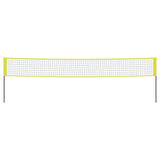 Volleyballnett gul og svart 823x244 cm PE stoff