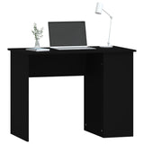 Skrivebord svart 100x55x75 cm konstruert tre