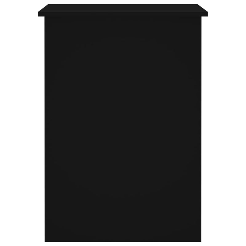 Skrivebord svart 100x55x75 cm konstruert tre