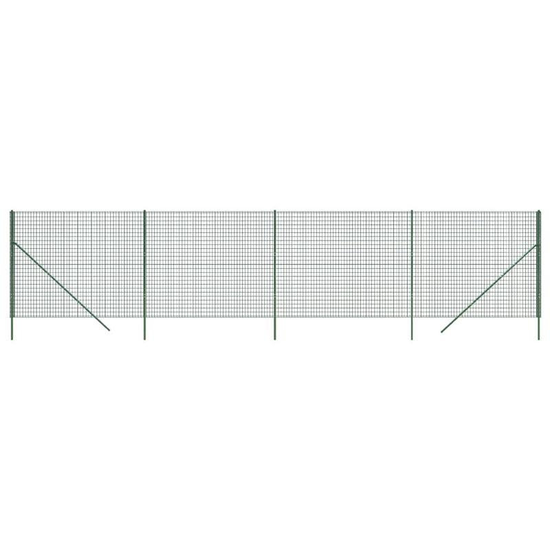 Nettinggjerde grønn 2x10 m galvanisert stål