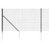 Nettinggjerde med stolpespyd 1x10 m antrasitt