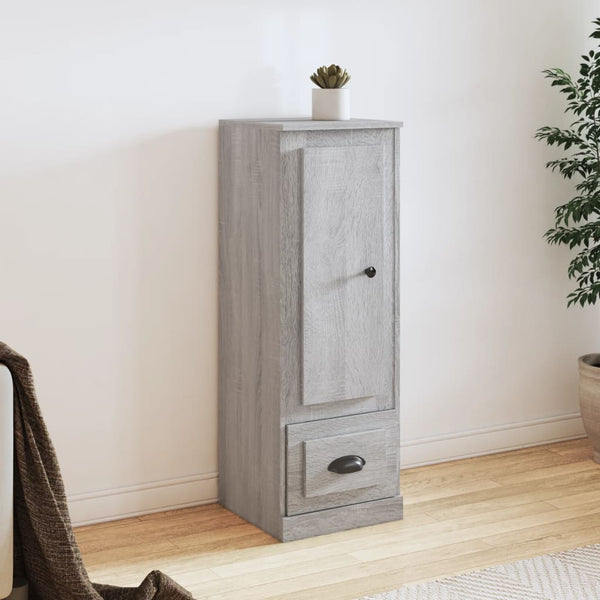 Highboard grå sonoma 36x35,5x103,5 cm konstruert tre