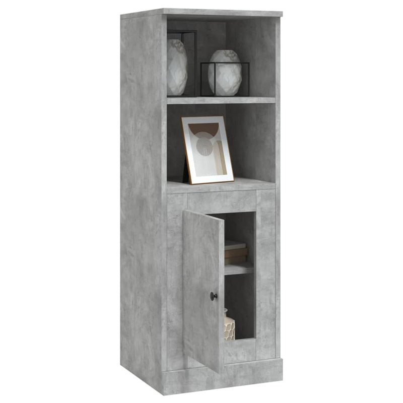 Highboard betonggrå 36x35,5x103,5 cm konstruert tre