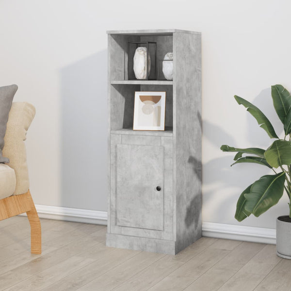 Highboard betonggrå 36x35,5x103,5 cm konstruert tre