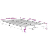 Sengeramme sonoma eik 120x190 cm konstruert tre