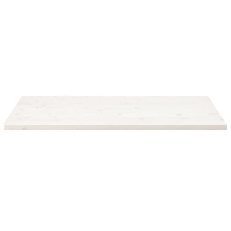 Bordplate hvit 110x60x2,5 cm heltre furu rektangulær