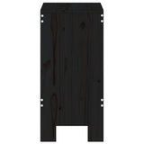 Barkrakker 2 stk svart 40x36x75 cm heltre furu