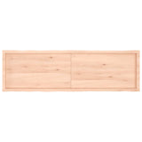 Bordplate 180x50x(2-6) cm ubehandlet heltre eik naturlig kant