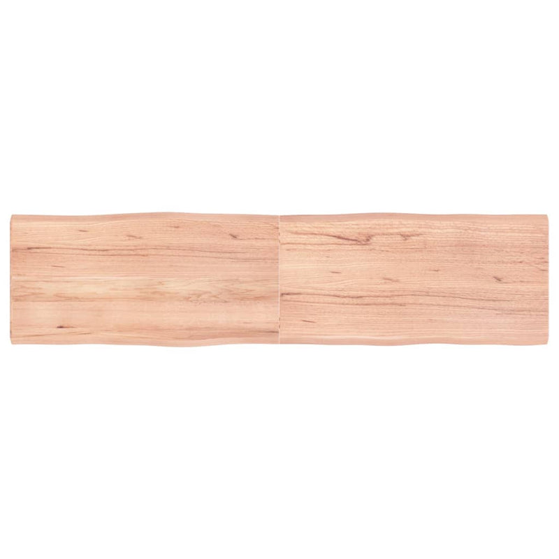 Bordplate lysebrun 160x40x(2-4)cm behandlet heltre naturlig