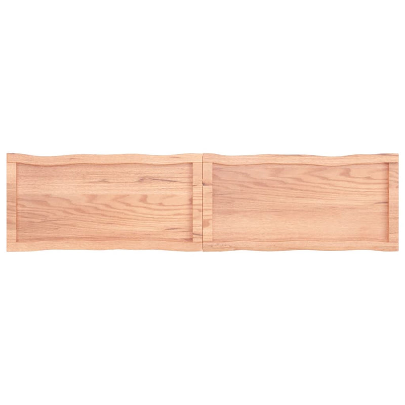 Bordplate lysebrun 160x40x(2-4)cm behandlet heltre naturlig