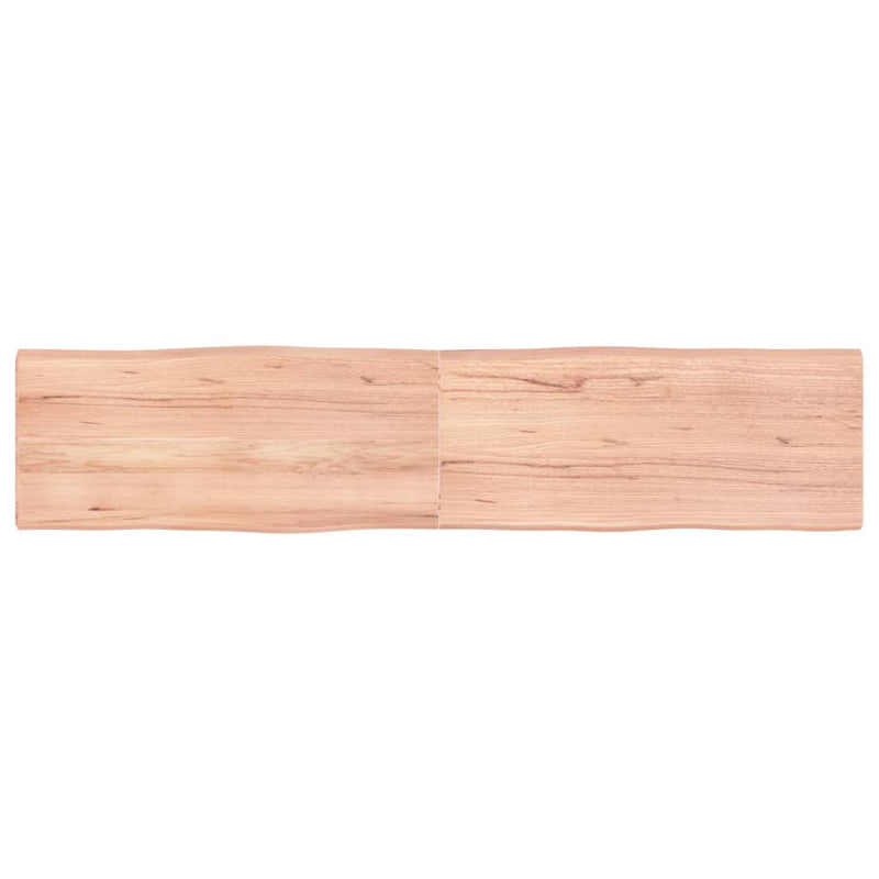 Bordplate lysebrun 180x40x(2-4)cm behandlet heltre naturlig