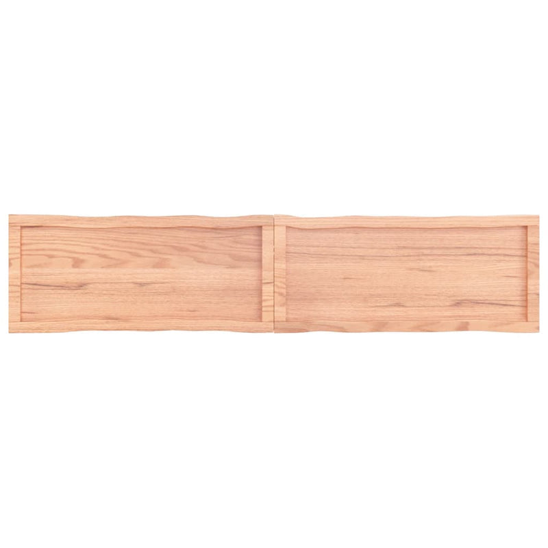 Bordplate lysebrun 180x40x(2-4)cm behandlet heltre naturlig