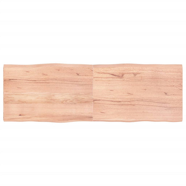 Bordplate lysebrun 180x60x(2-4)cm behandlet heltre naturlig