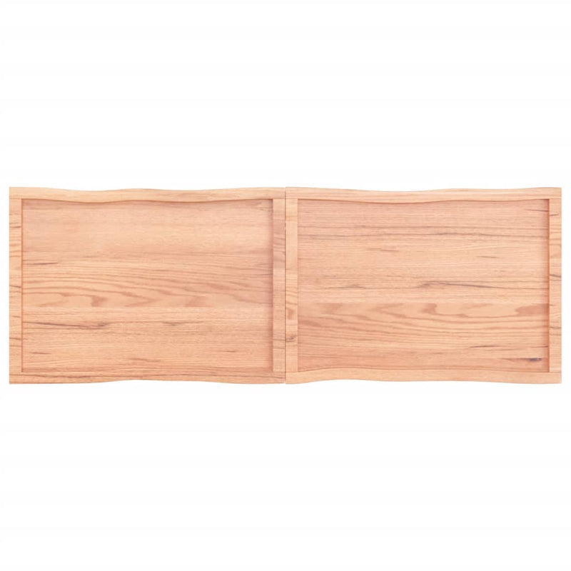 Bordplate lysebrun 180x60x(2-4)cm behandlet heltre naturlig